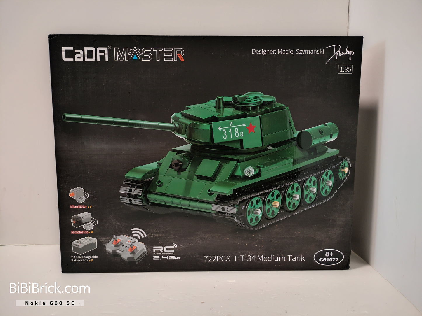 咔撘 CaDA Master Tiger Panther T-34 1:35 RC Tank C61071 C61072 C61073