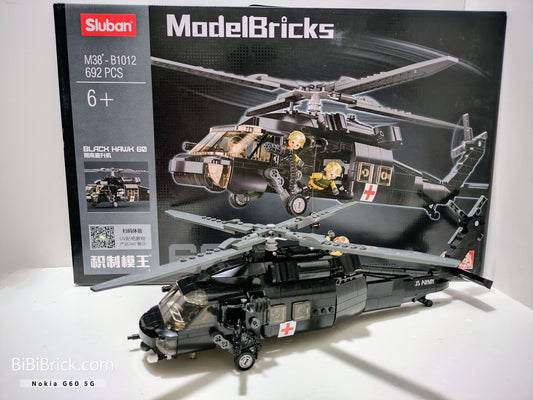 Sluban ModelBricks UH-60 黑鷹 Back Hawk 1:45 M38-B1012