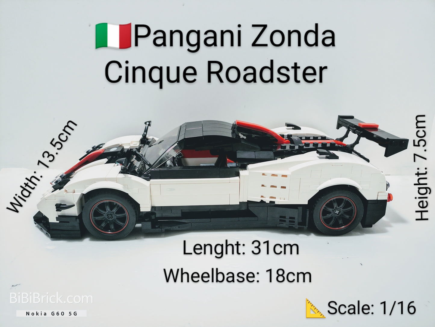 RASTAR Pagani Zonda Cinque Roadster 1:16 98200