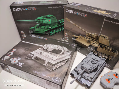 咔撘 CaDA Master Tiger Panther T-34 1:35 RC Tank C61071 C61072 C61073