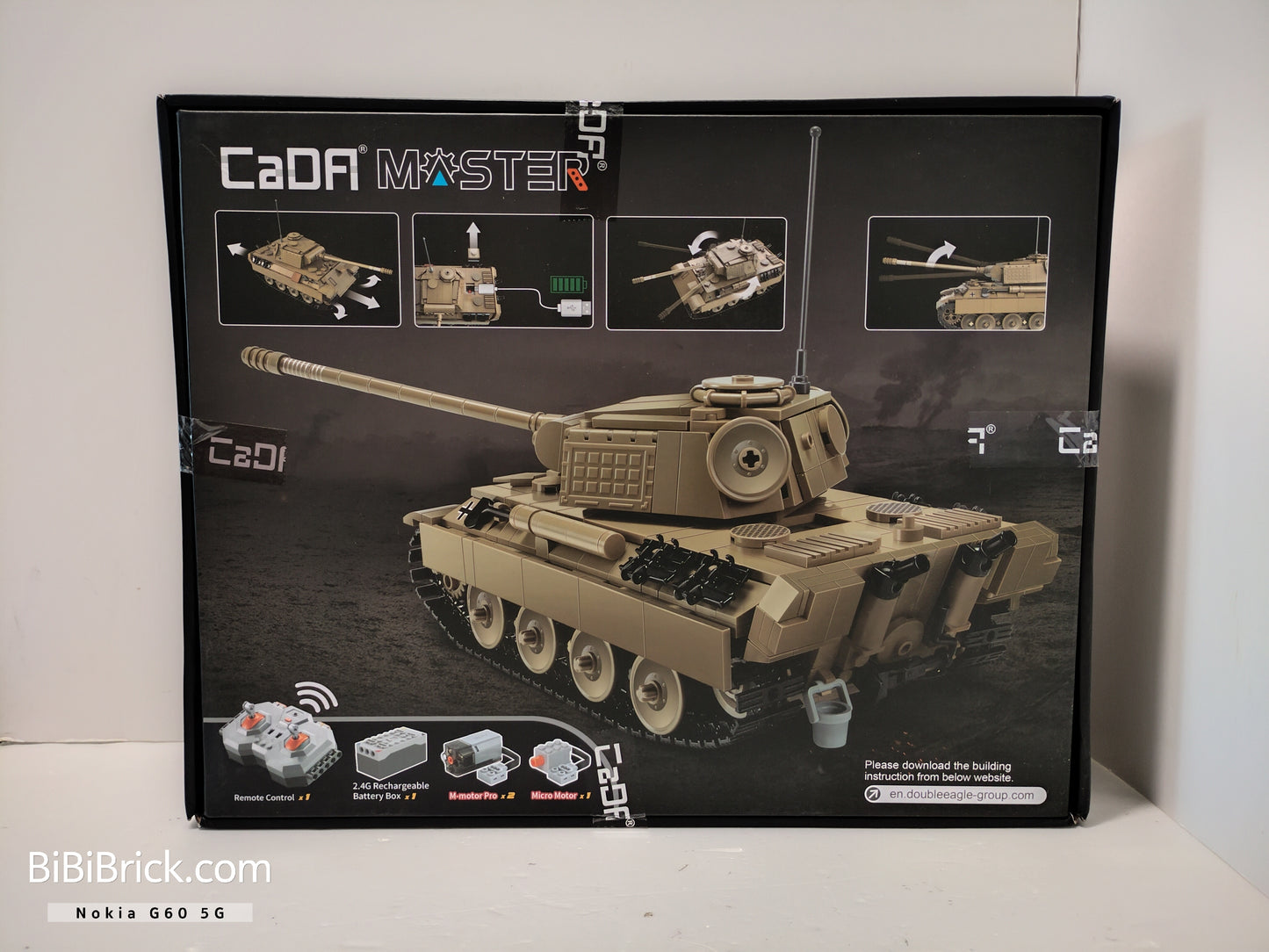 咔撘 CaDA Master Tiger Panther T-34 1:35 RC Tank C61071 C61072 C61073