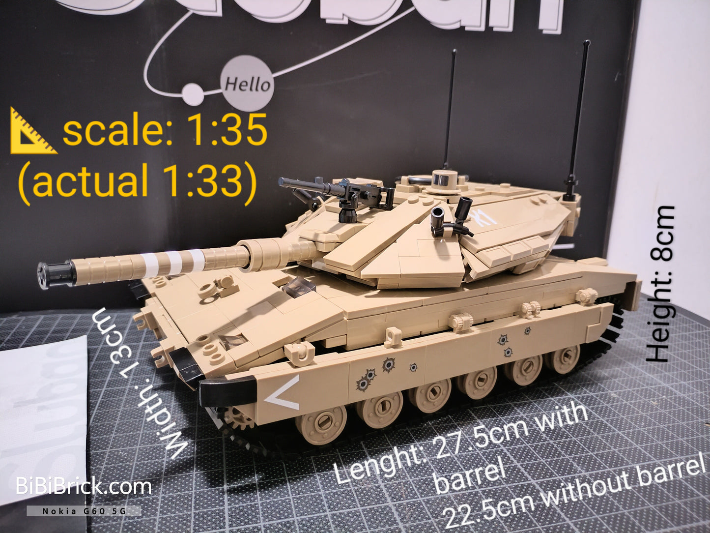 Sluban PowerBricks Merkava MK4 M38-B1022